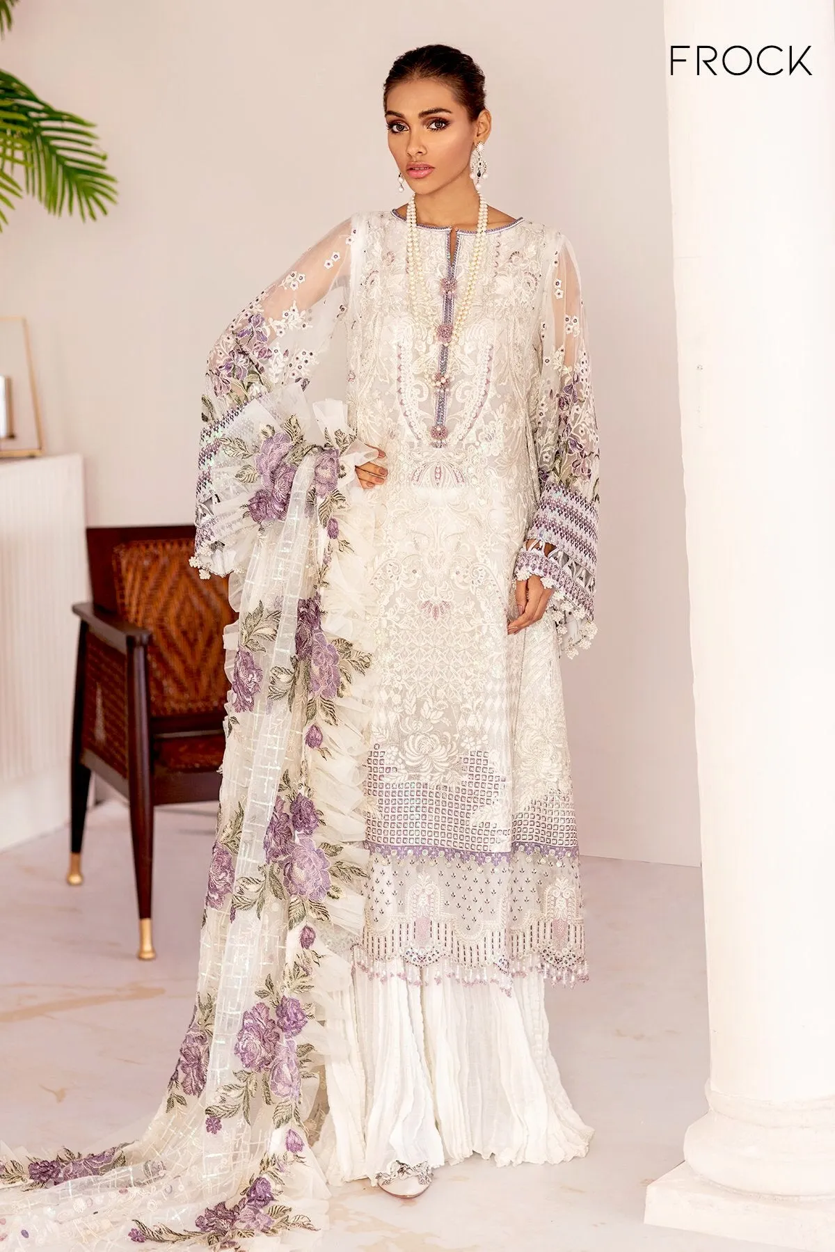 Baroque Chantelle Chiffon Collection 2021 – FLO WHITE