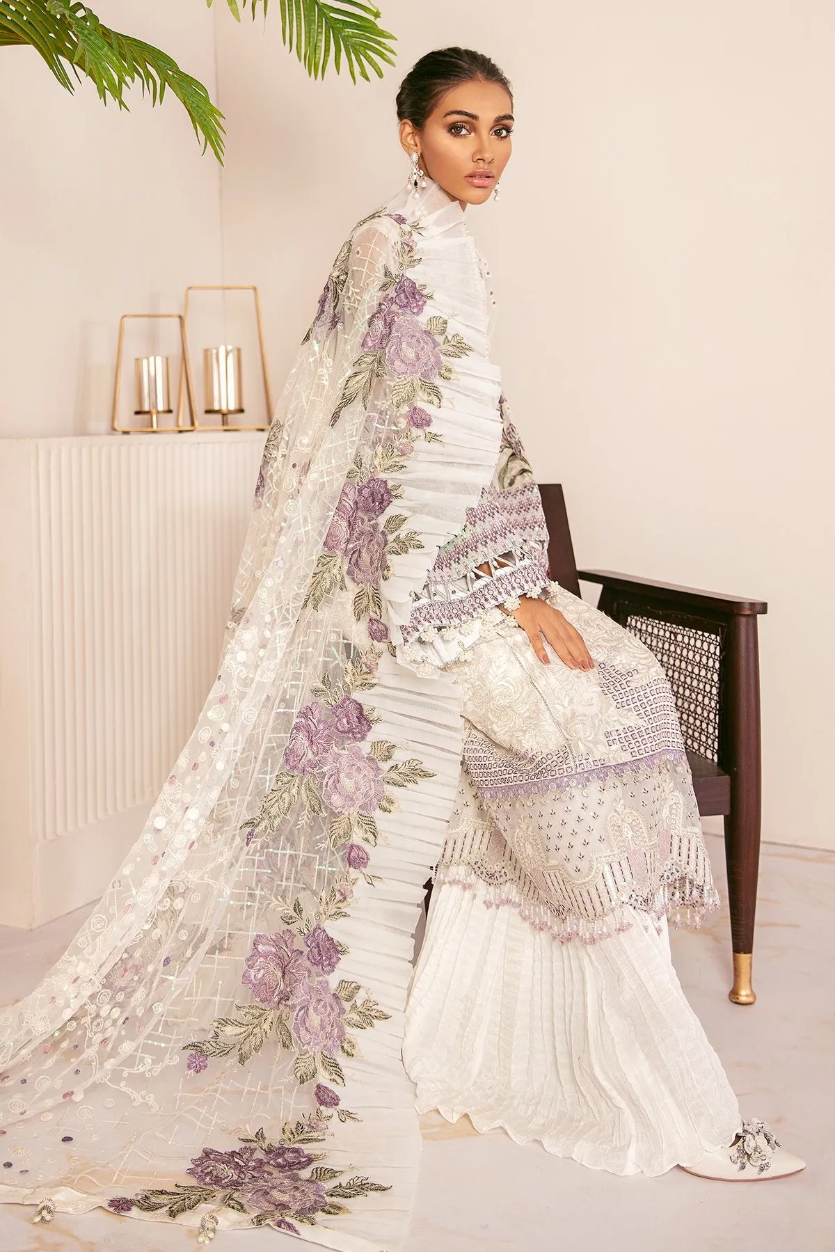 Baroque Chantelle Chiffon Collection 2021 – FLO WHITE