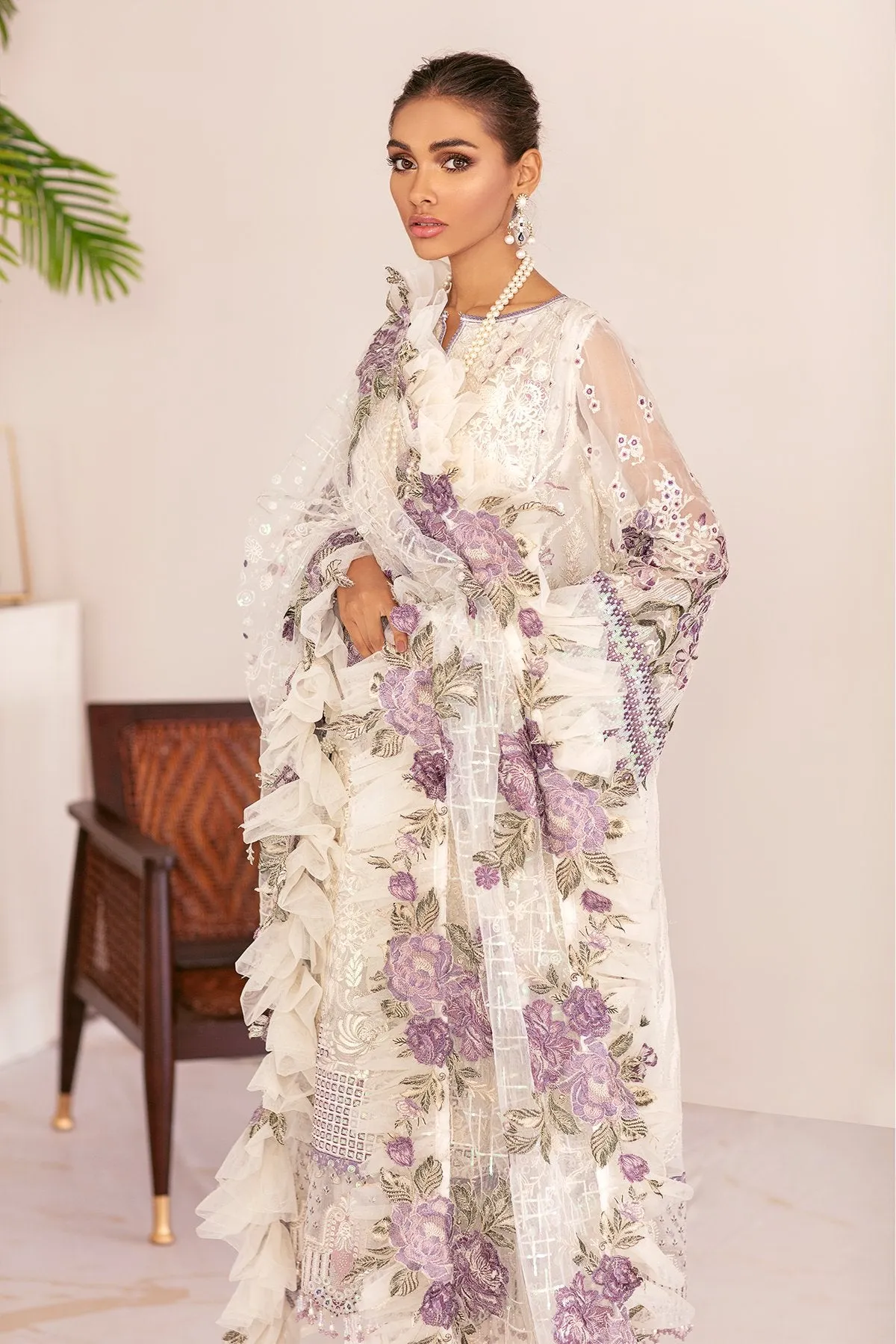 Baroque Chantelle Chiffon Collection 2021 – FLO WHITE