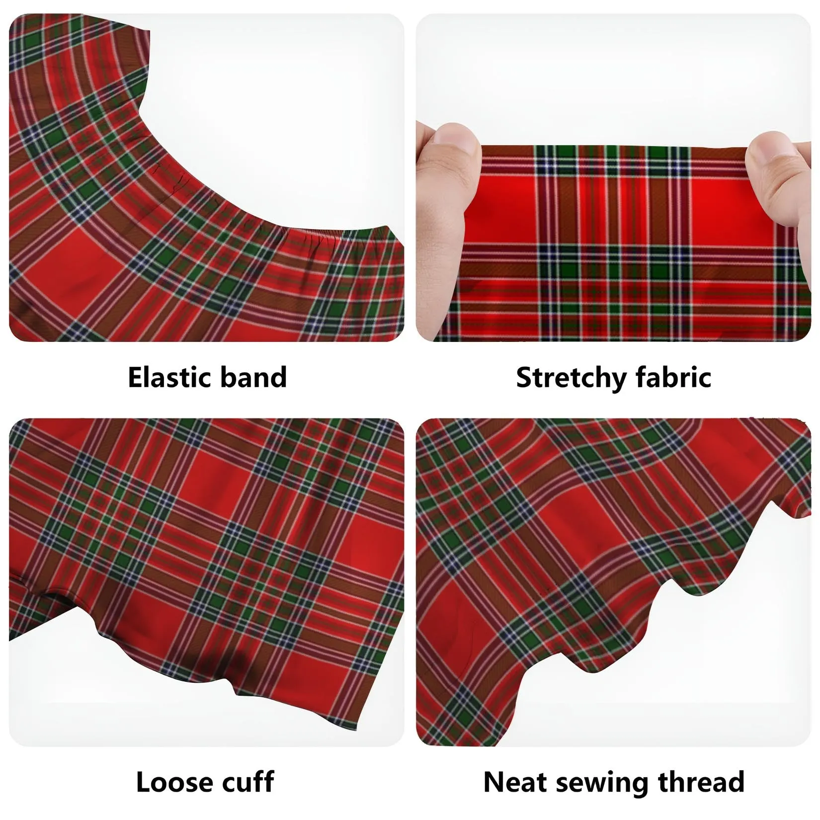 Binning Tartan Off Shoulder Long Dress