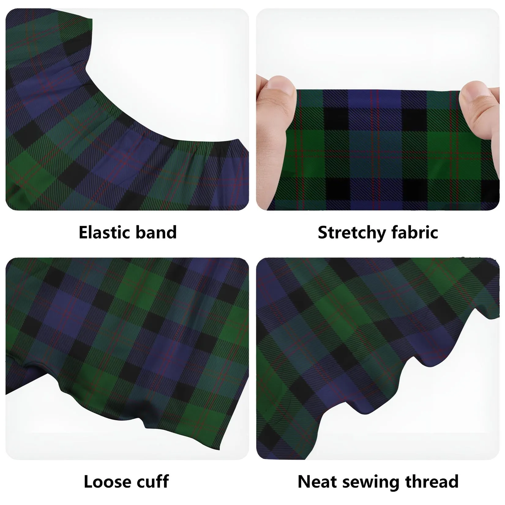Blair Tartan Off Shoulder Long Dress
