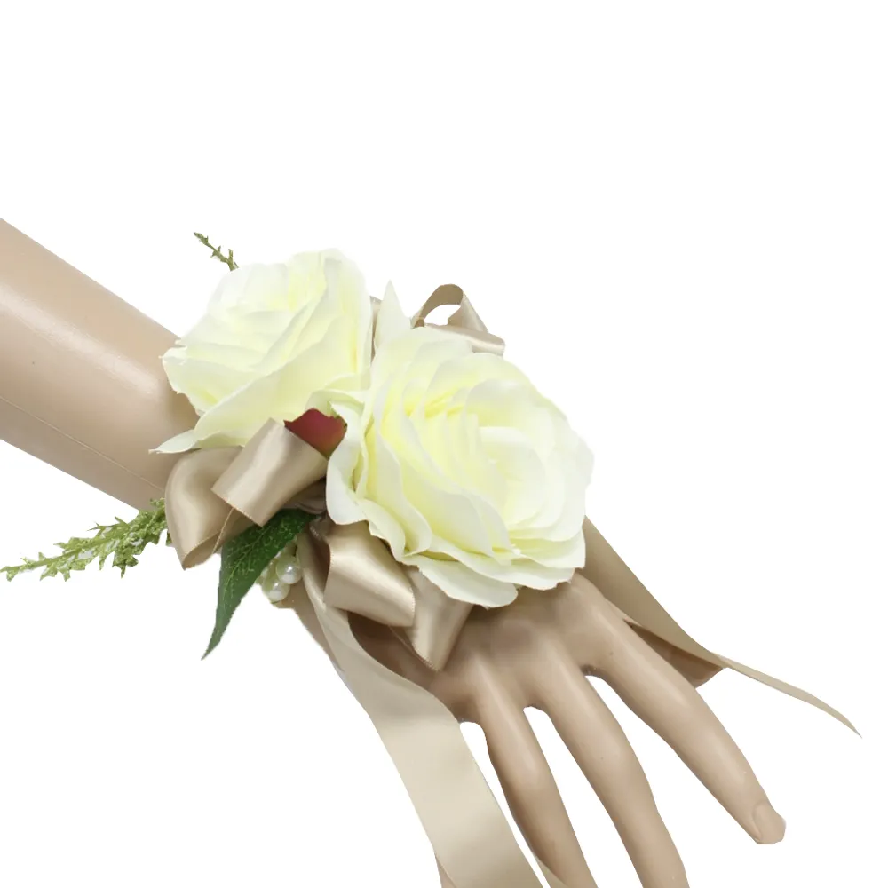 Build Your wedding package-Ivory Rose bouquet corsage boutonniere