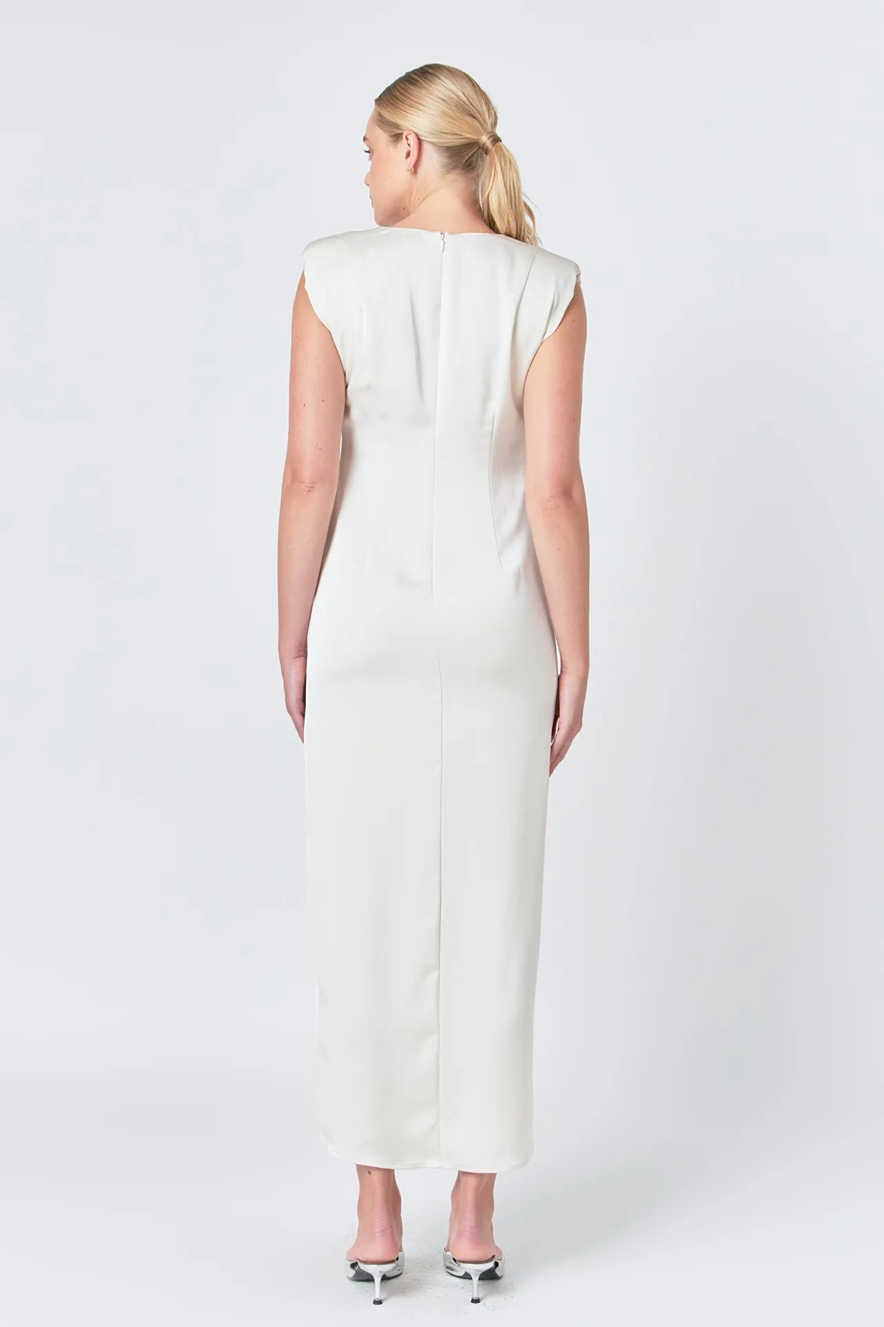 Deep V Maxi Dress