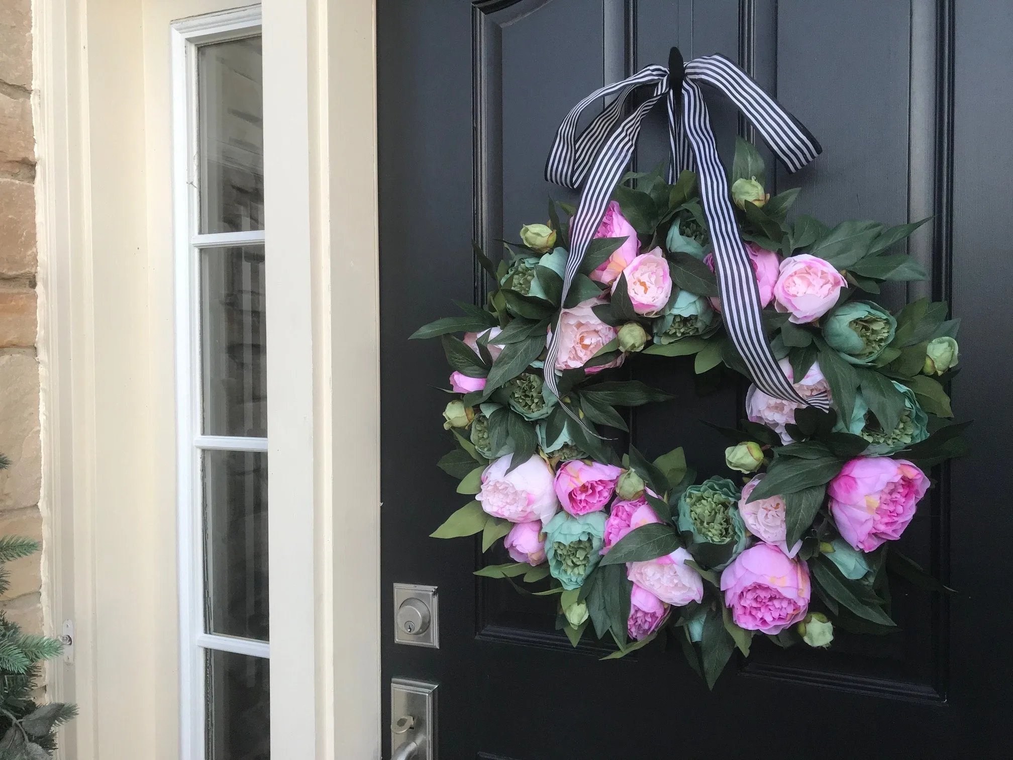 English Garden Peony Wreath