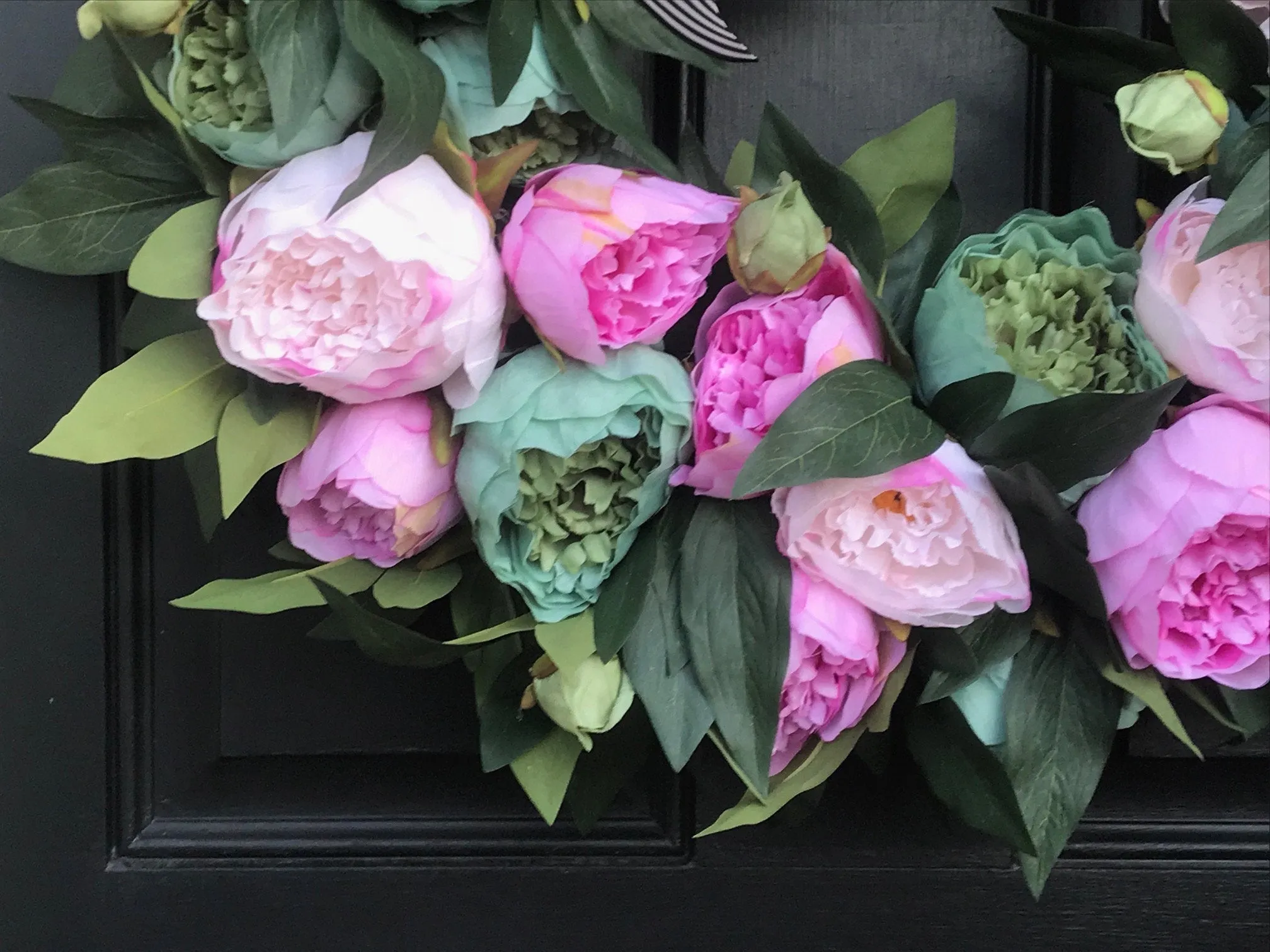 English Garden Peony Wreath