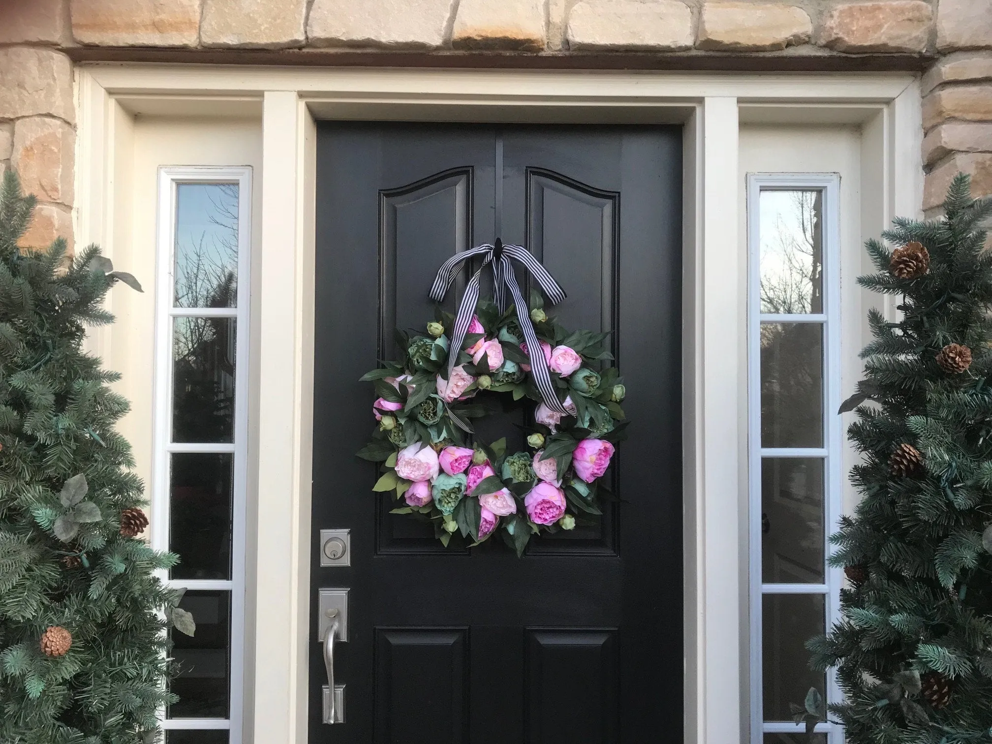 English Garden Peony Wreath