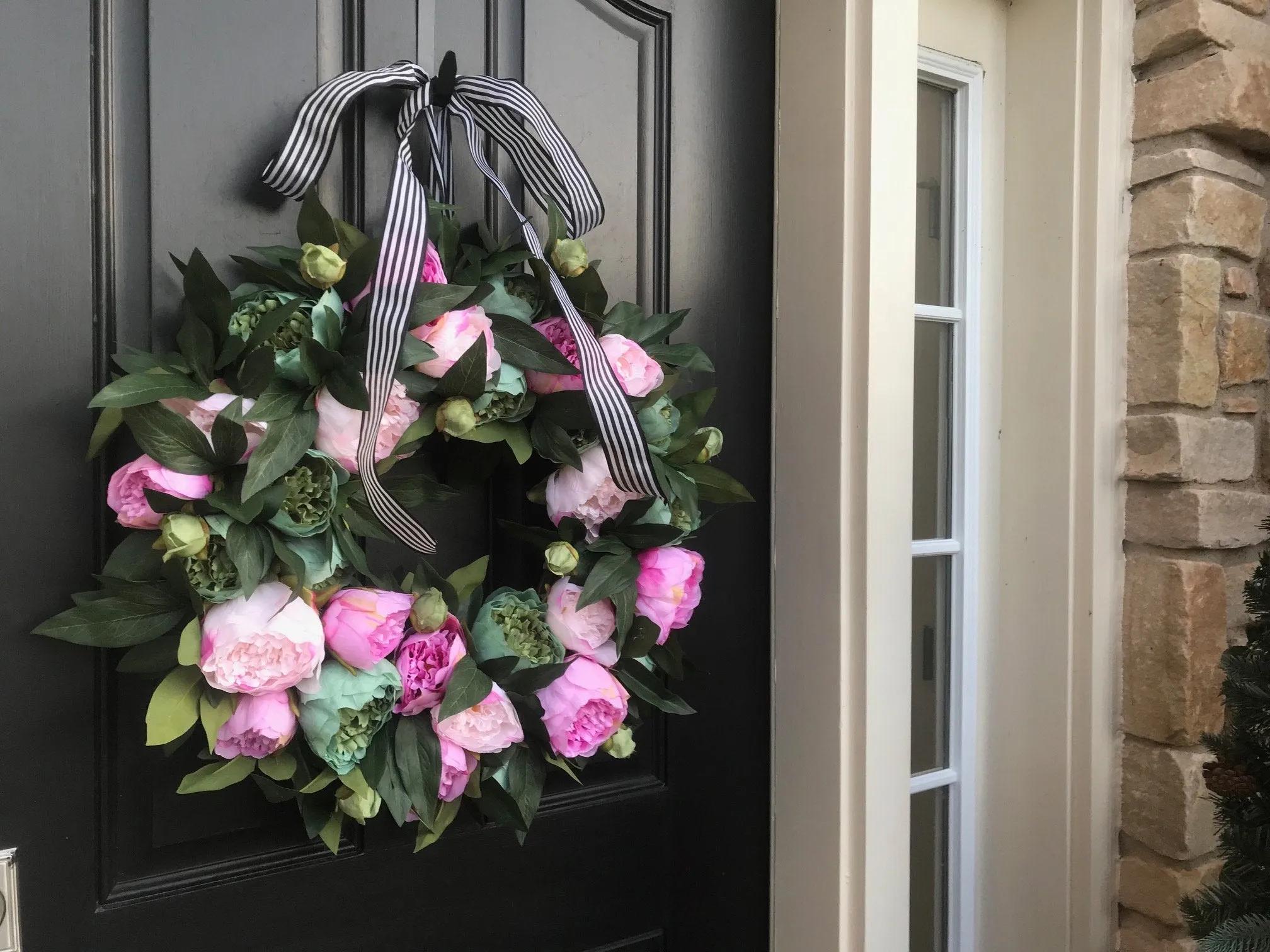 English Garden Peony Wreath