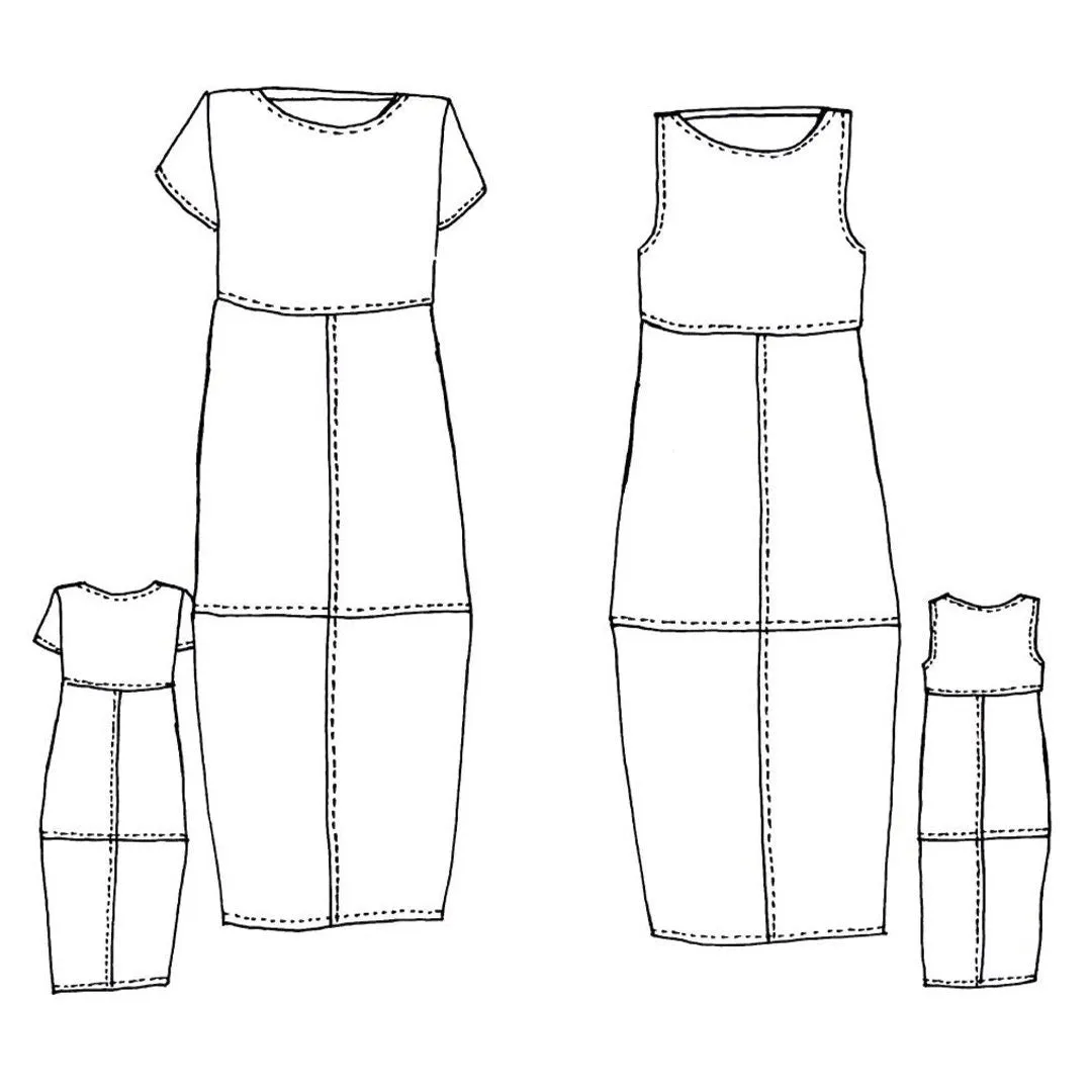 Eva Dress Pattern - Tessuti Fabrics