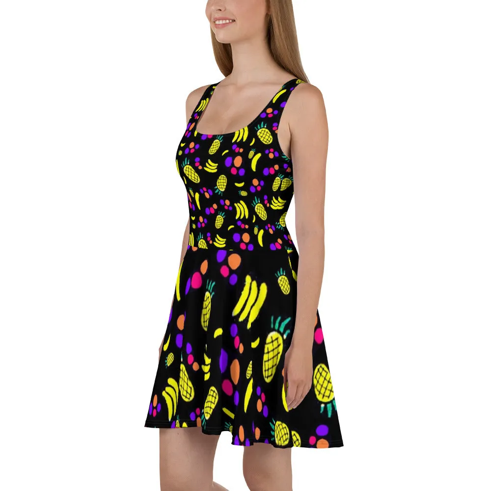 Fruit Salad Skater Dress