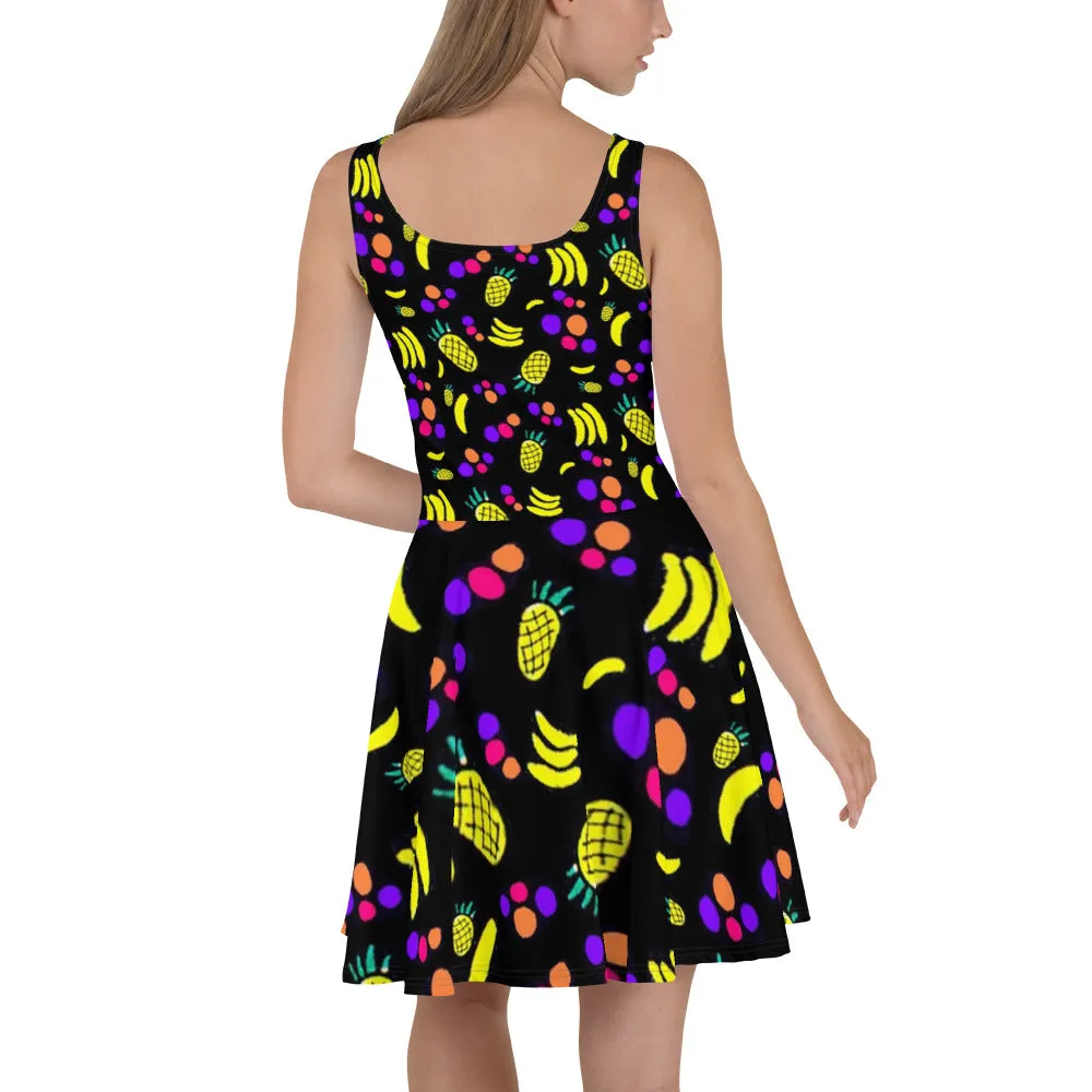 Fruit Salad Skater Dress