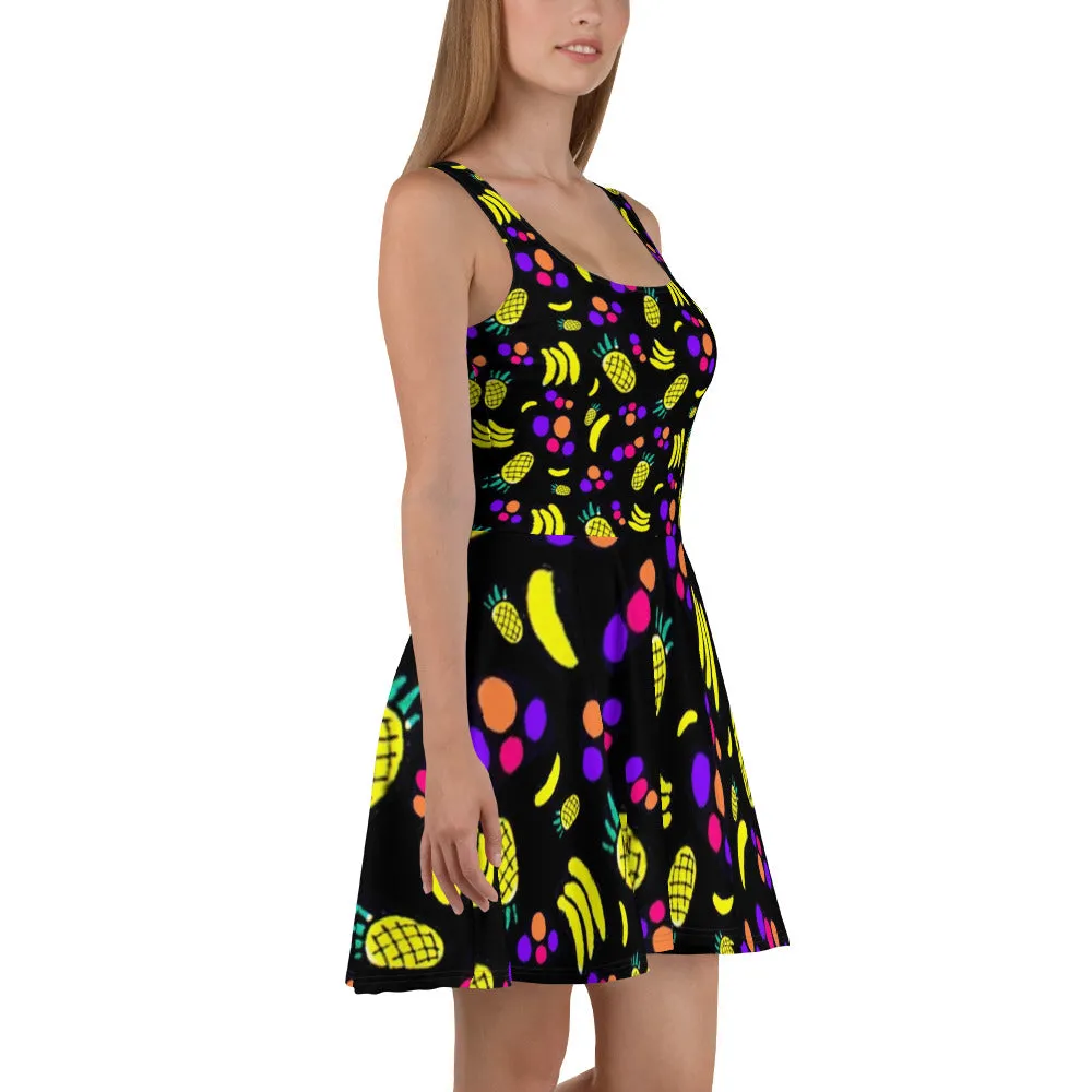 Fruit Salad Skater Dress