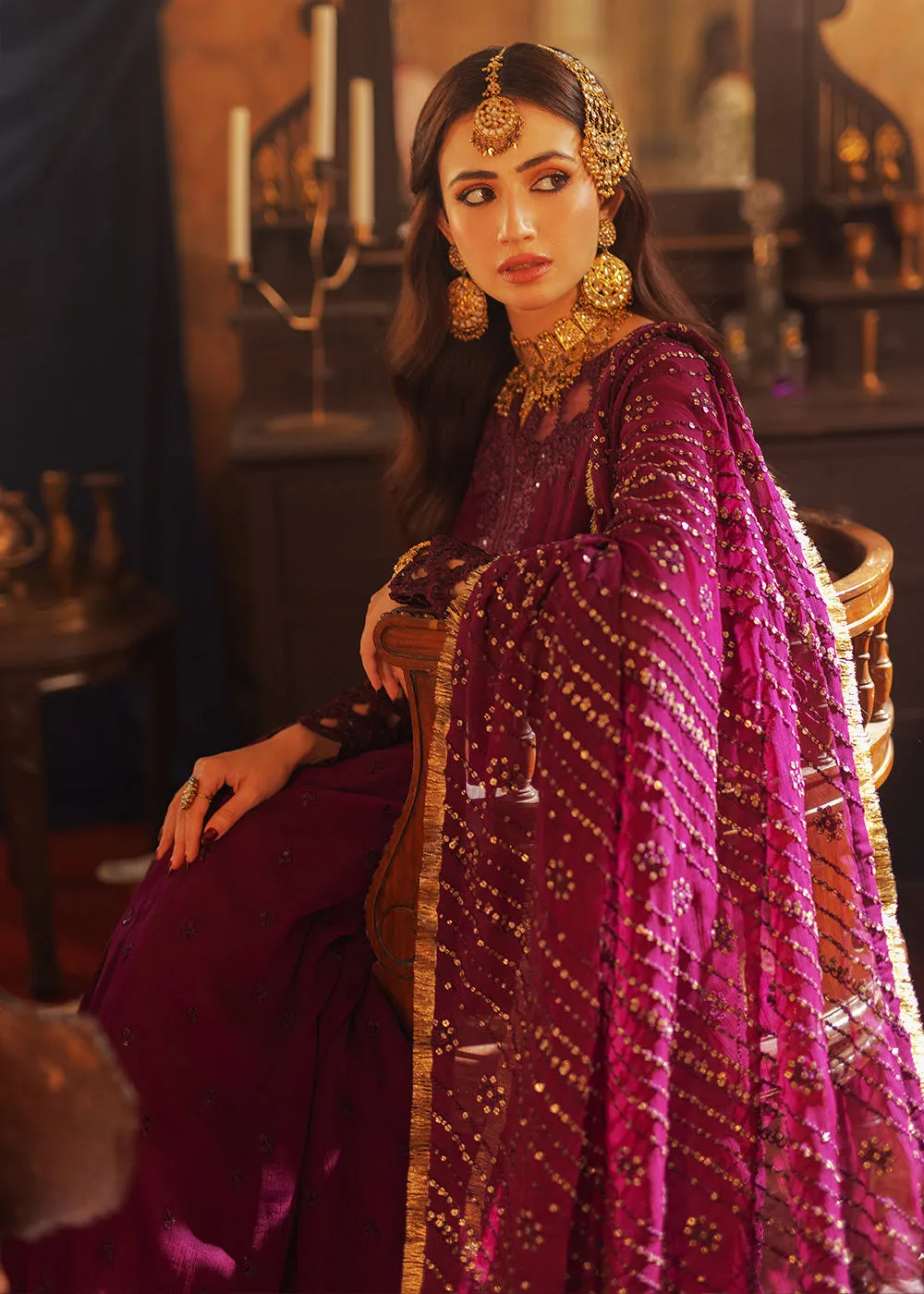Luxe 3 Pcs Festive Embroidered Formals '24 by Azure | Mysterious Fairy