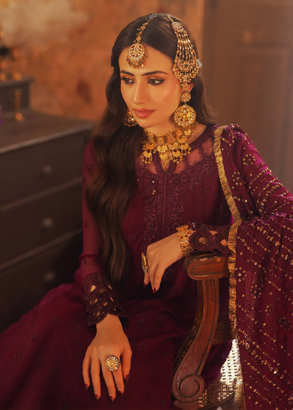 Luxe 3 Pcs Festive Embroidered Formals '24 by Azure | Mysterious Fairy