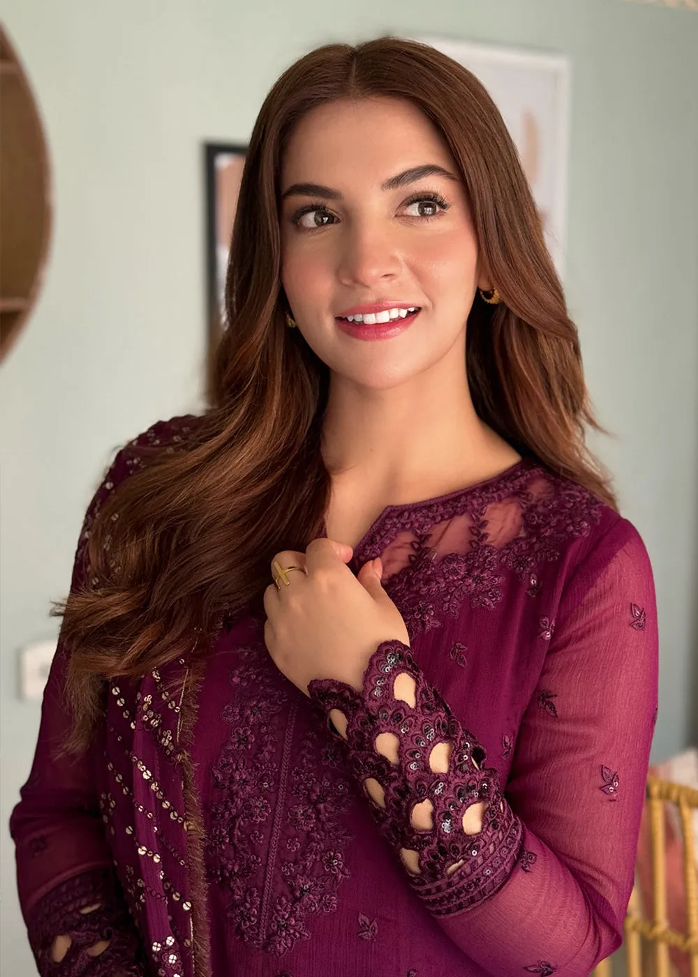 Luxe 3 Pcs Festive Embroidered Formals '24 by Azure | Mysterious Fairy
