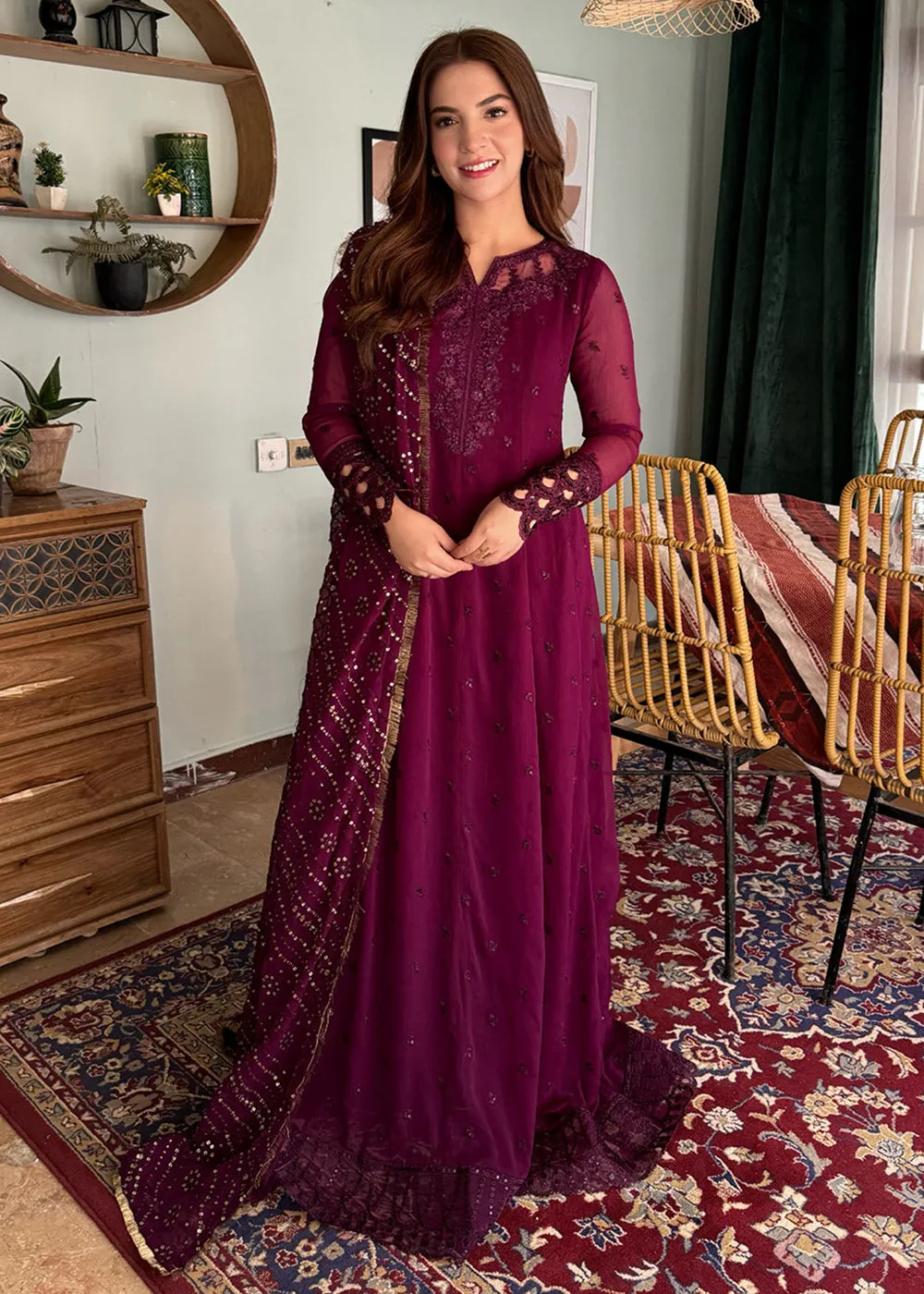 Luxe 3 Pcs Festive Embroidered Formals '24 by Azure | Mysterious Fairy