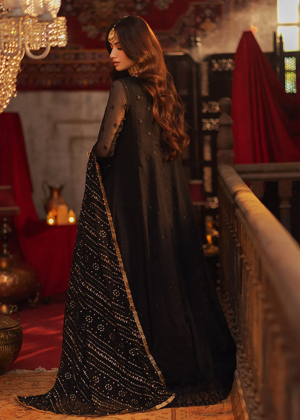 Luxe 3 Pcs Festive Embroidered Formals '24 by Azure | Noir Majesty