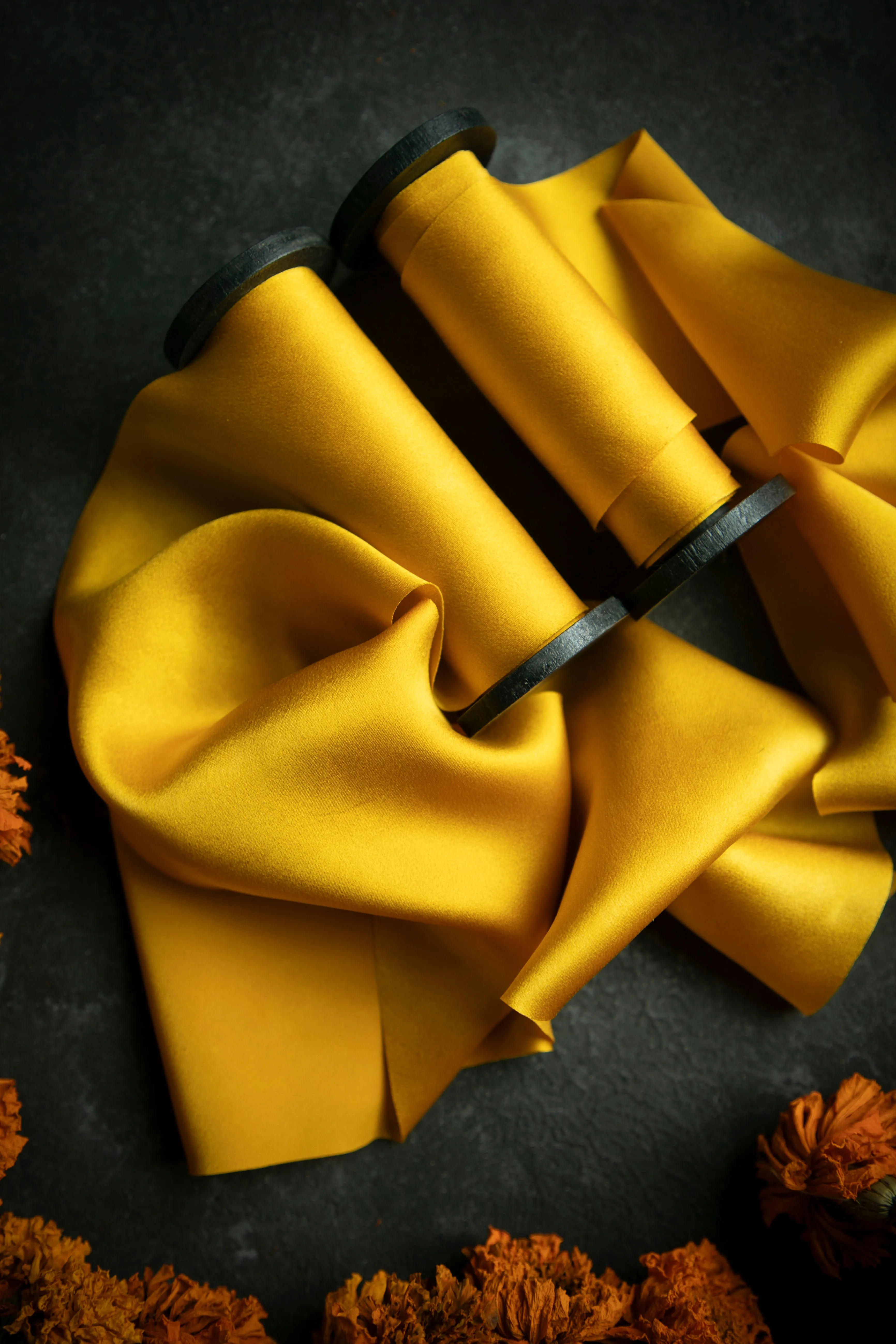 Marigold {SATIN} Silk Ribbon / LIMITED EDITION