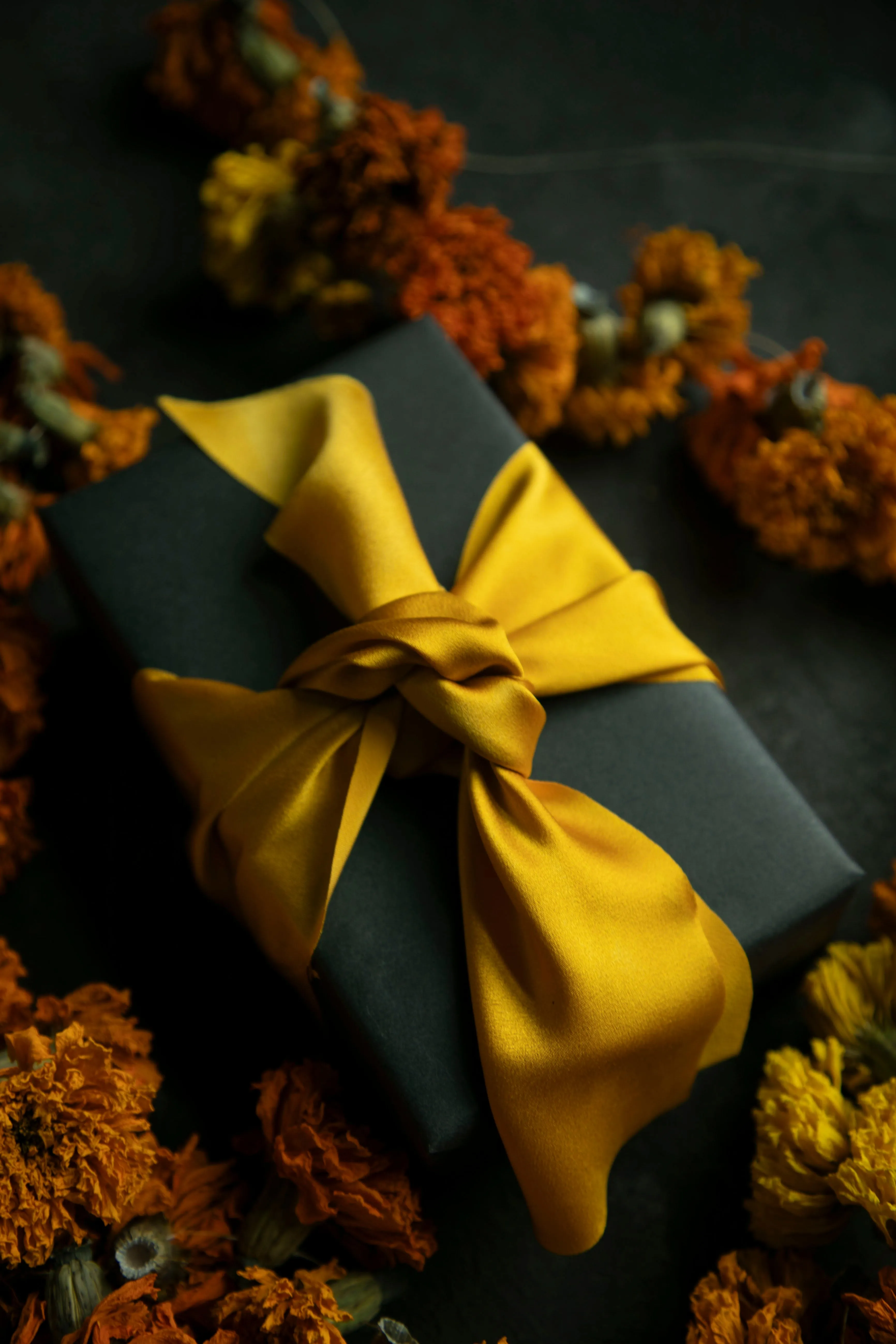 Marigold {SATIN} Silk Ribbon / LIMITED EDITION