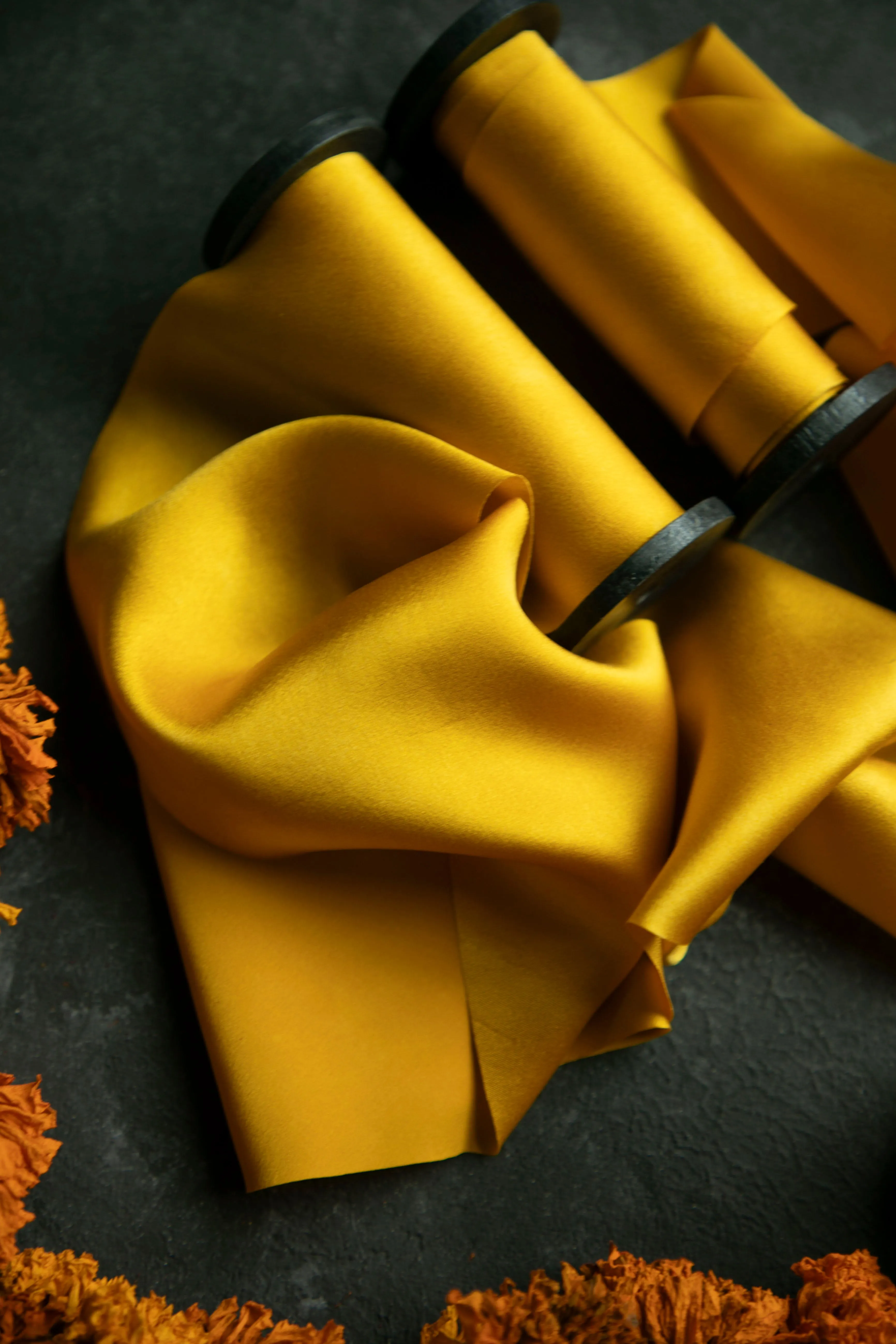 Marigold {SATIN} Silk Ribbon / LIMITED EDITION