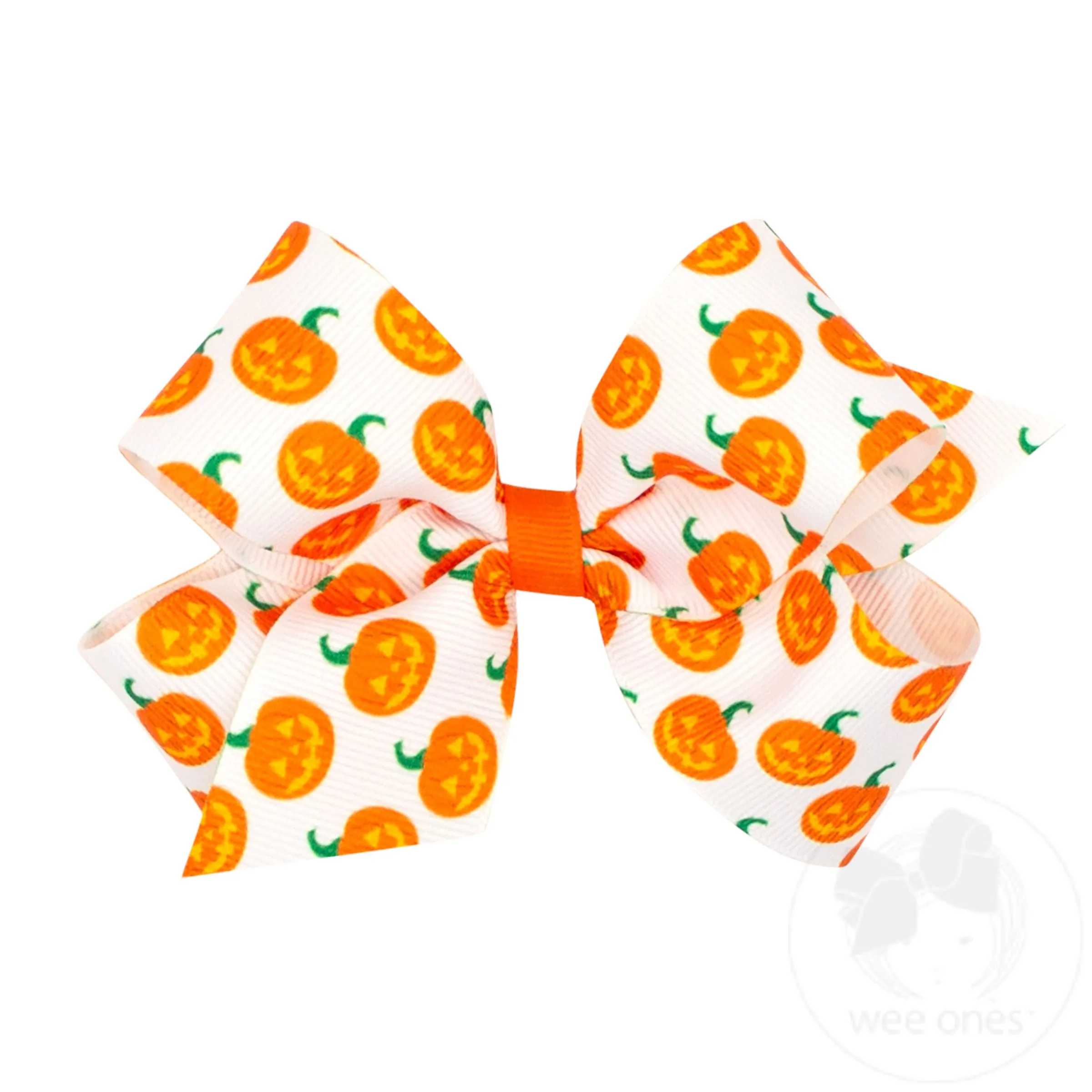 Medium Halloween-themed Printed Grosgrain Hair Bow