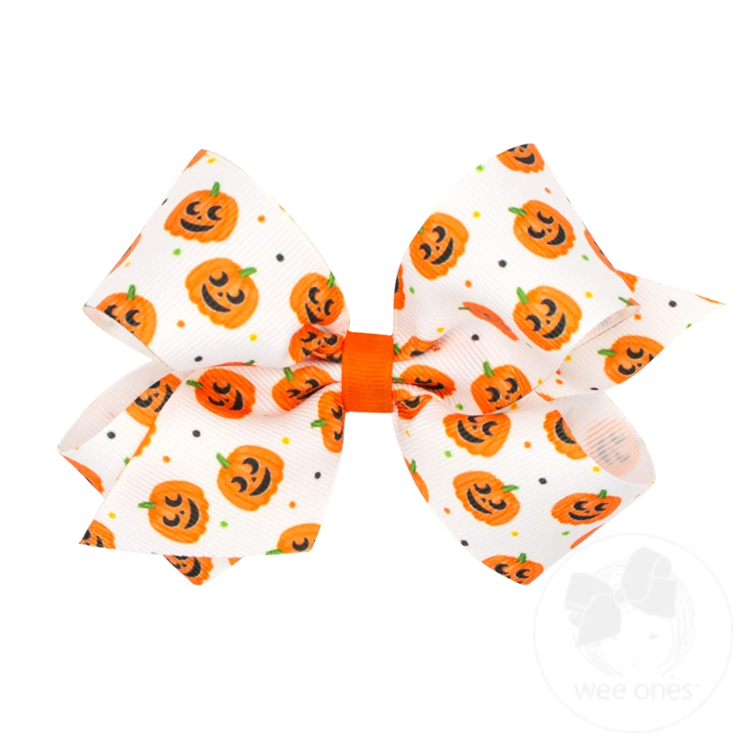 Medium Halloween-themed Printed Grosgrain Hair Bow