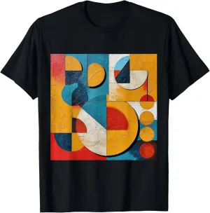 modern abstract pattern art design, Boho Abstract Geometric T-Shirt