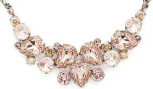 Nested Pear Statement Necklace Satin Blush