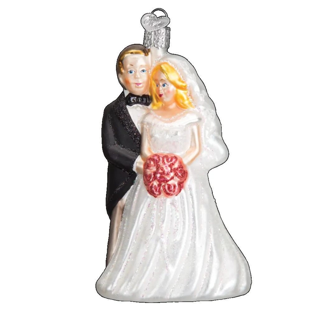 Old World Christmas Bridal Couple Ornament