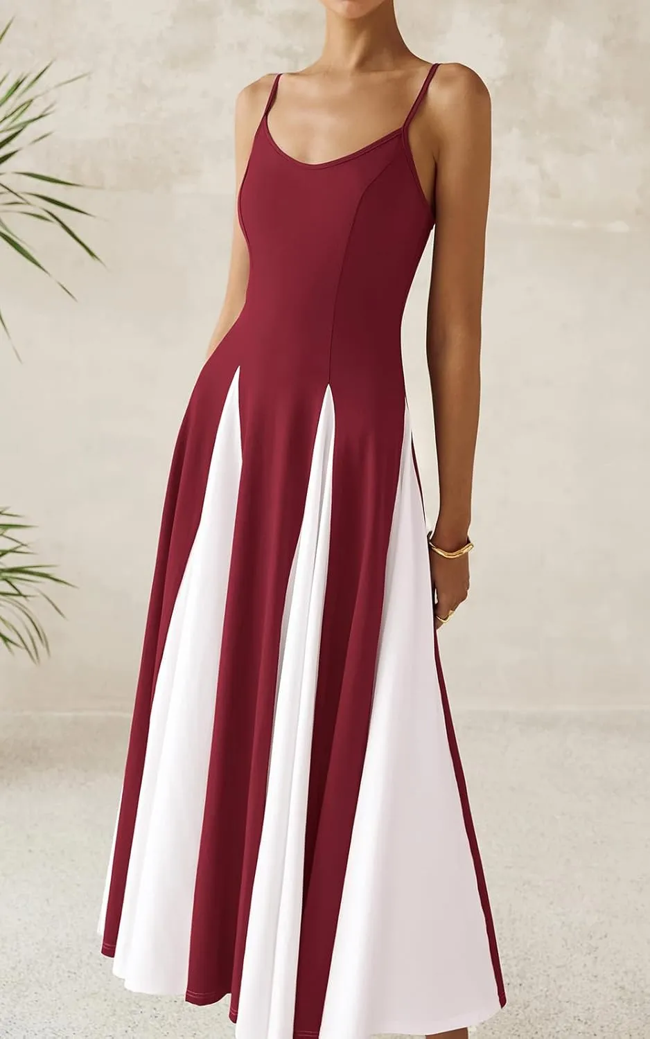 PRETTYGARDEN Spaghetti Strap Backless Summer Dresses for Women 2025 Flowy Maxi Dresses Sleeveless Wedding Guest Dress
