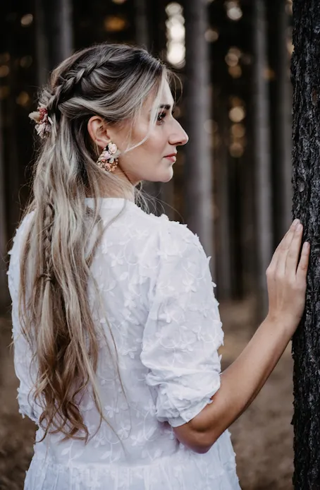 Romantic Blush Pink wedding earrings