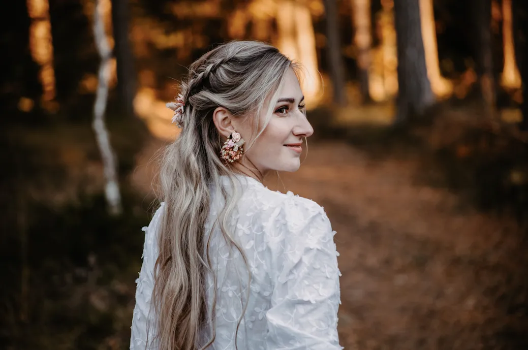 Romantic Blush Pink wedding earrings