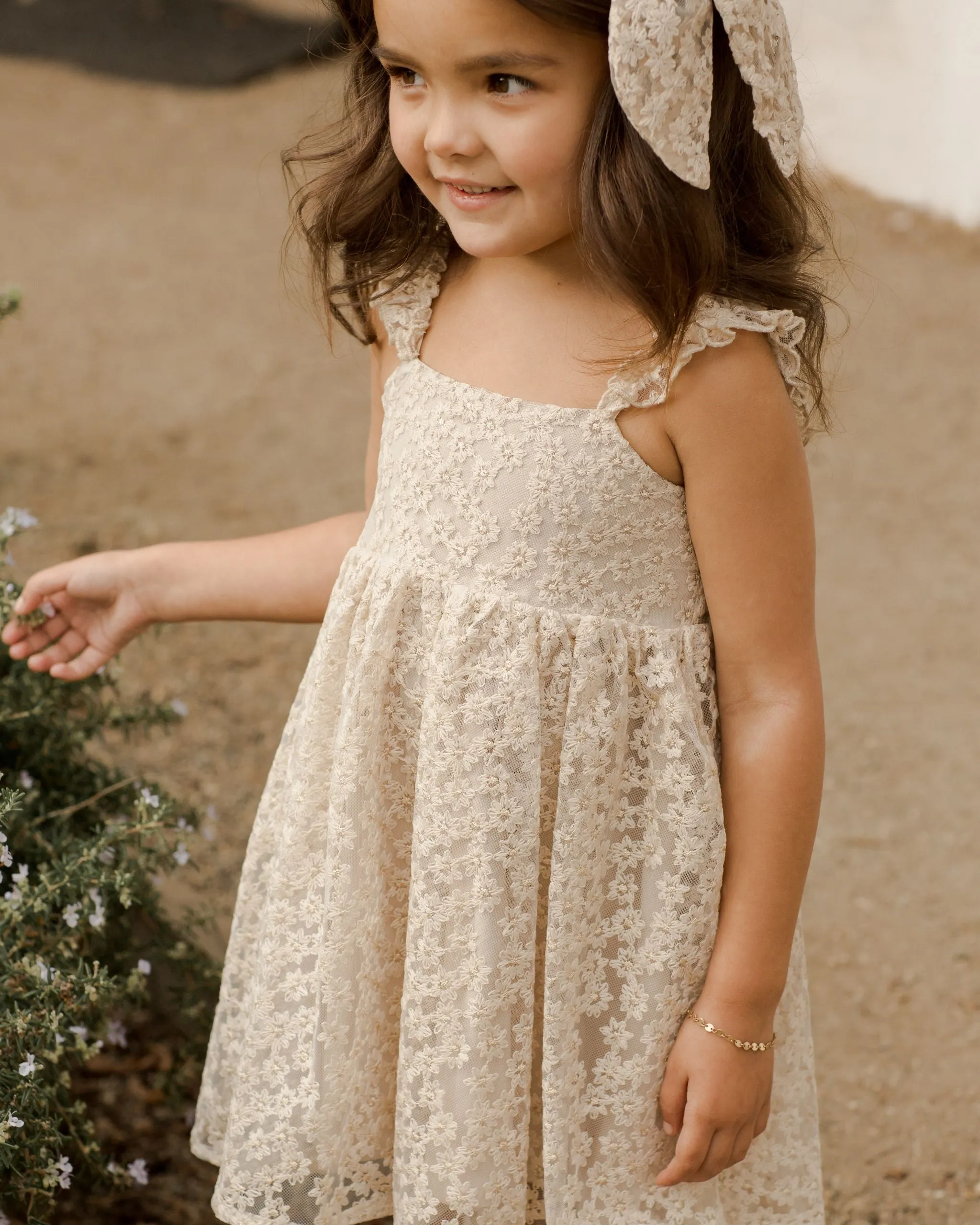 The Mara Dress by Noralee - Champagne Daisy - KIDS