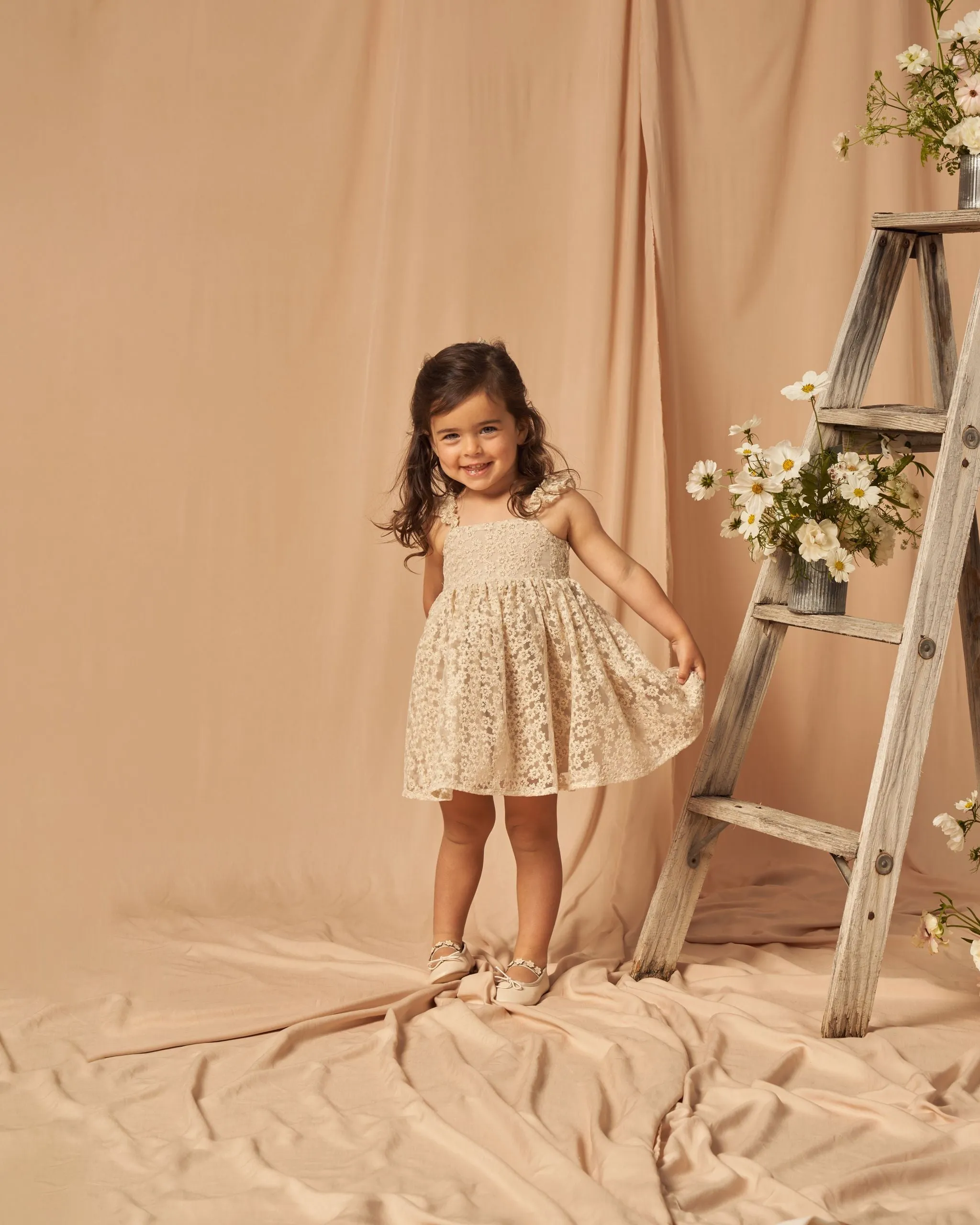 The Mara Dress by Noralee - Champagne Daisy - KIDS