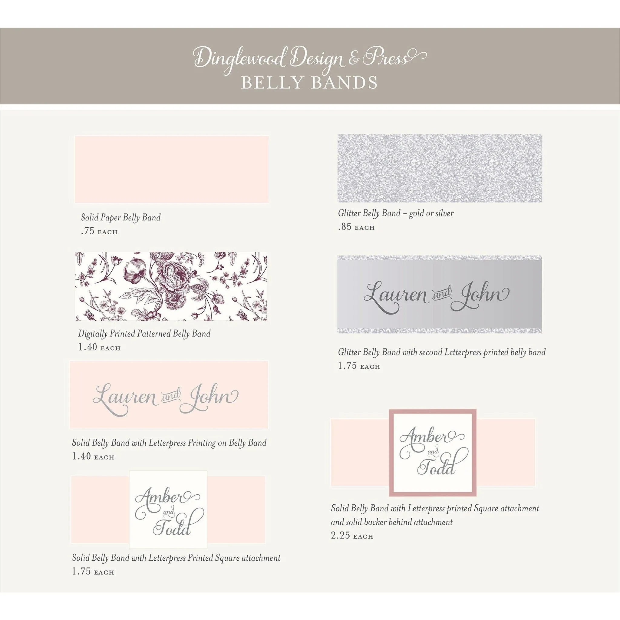 The Rivercrest Suite  - Letterpress Wedding Invitations
