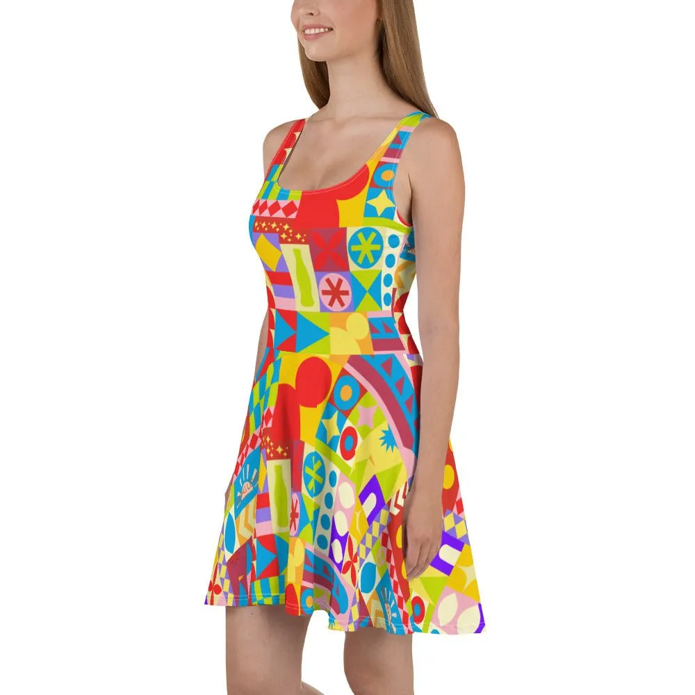 Theme Park Cup Skater Dress