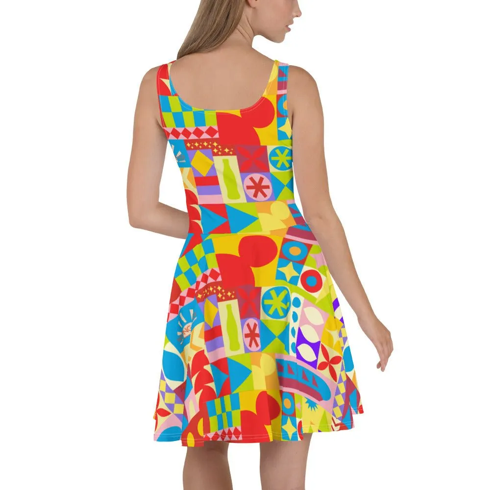 Theme Park Cup Skater Dress