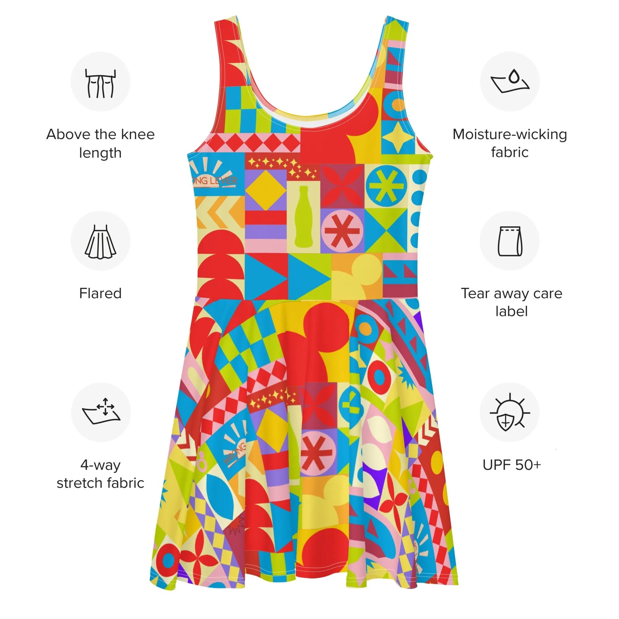Theme Park Cup Skater Dress