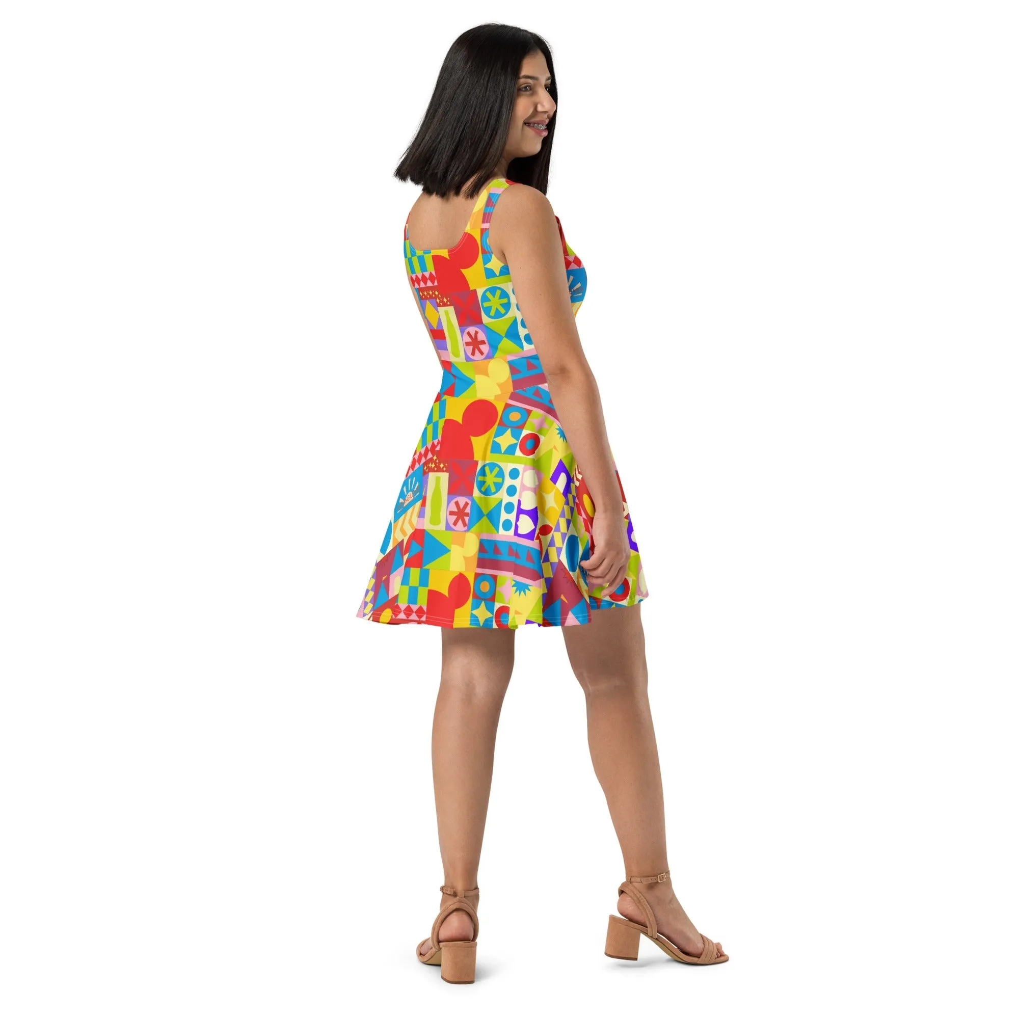 Theme Park Cup Skater Dress