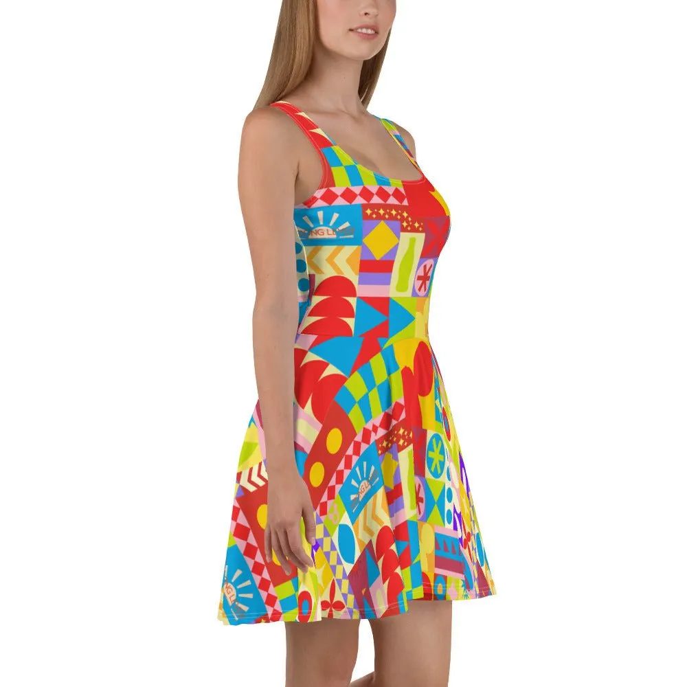 Theme Park Cup Skater Dress