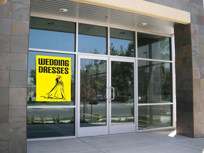 Wedding Dresses 18"x24" Business Store Retail Signs